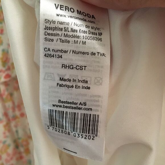 Vero Moda Josephine fit & flare Liberty floral dress M - Picture 9 of 10